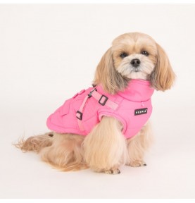 różowa kurtka dla psa